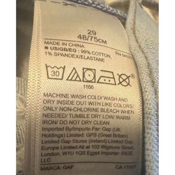 2/$30 Gap Denim Size 29 Distressed Frayed Hem High-Waist Womens Shorts - Picture 13 of 14